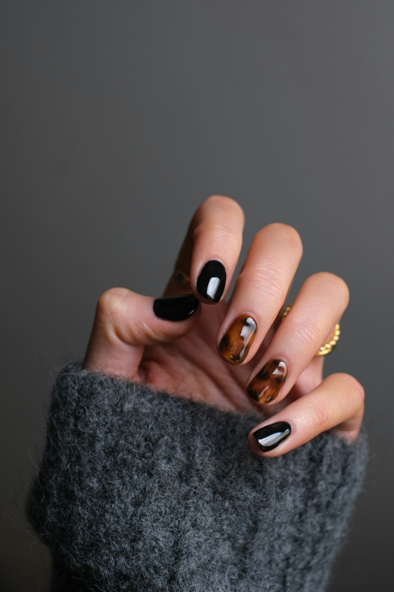 Polished manicure detail