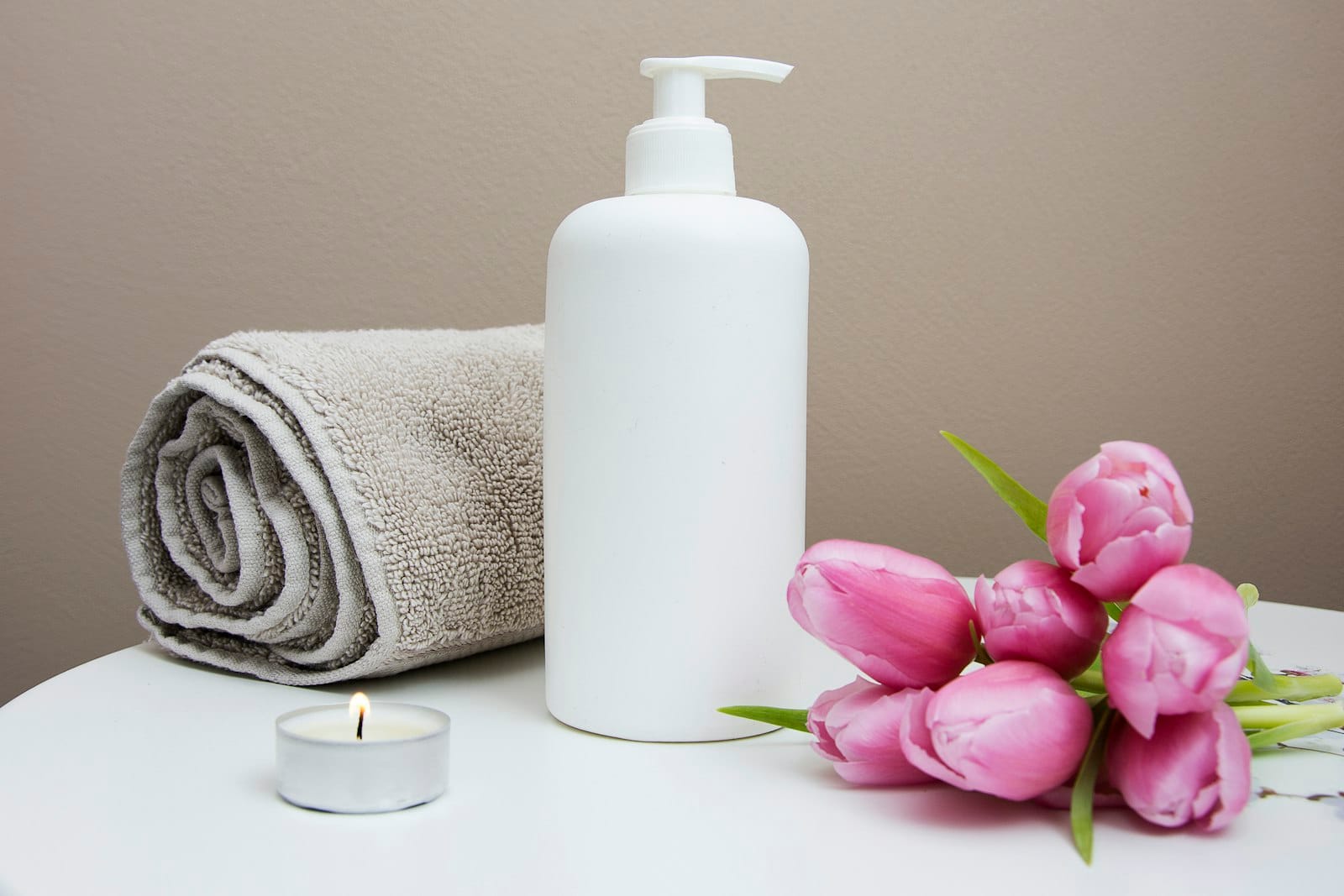 Peaceful spa treatment setting